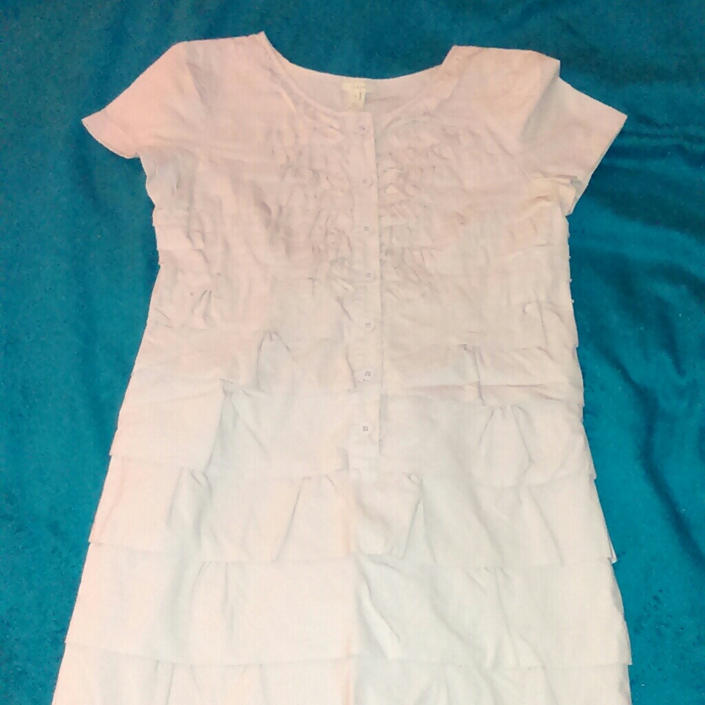 J Crew Ruffle cotton dress